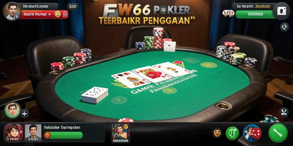 Gameplay menarik dari FW66 dengan suasana permainan poker yang seru.