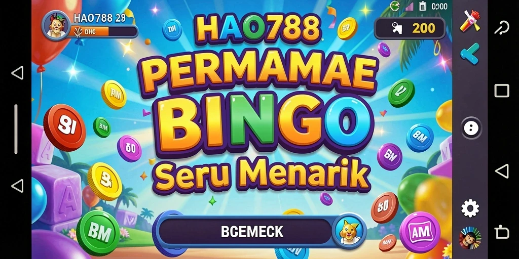Tampilan gameplay HAO788 menunjukkan keseruan bermain Bingo.