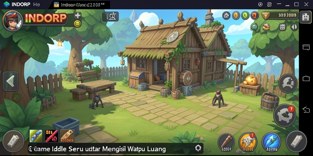 Tampilan gameplay utama INDORP yang menawan dan mengasyikkan.