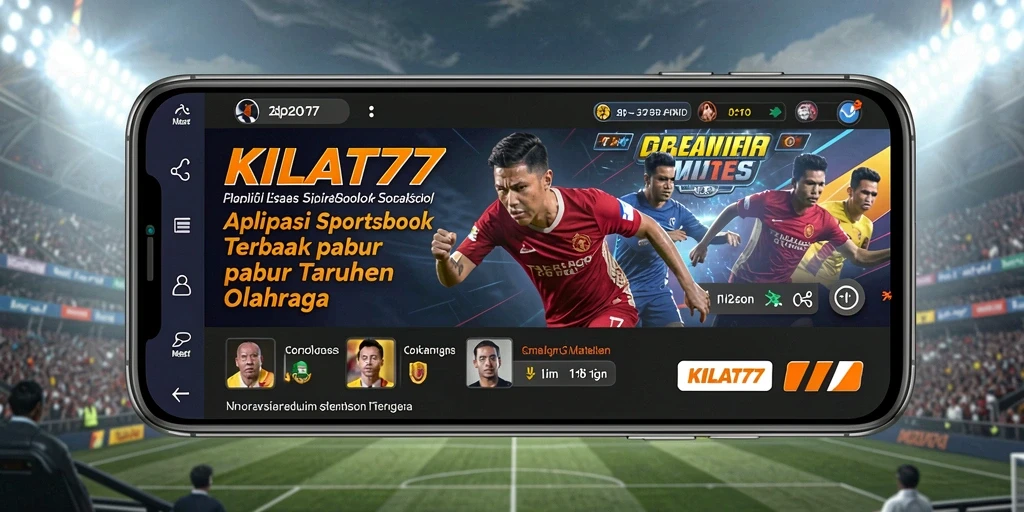 Screenshot utama KILAT77 dengan tampilan taruhan olahraga yang menarik.