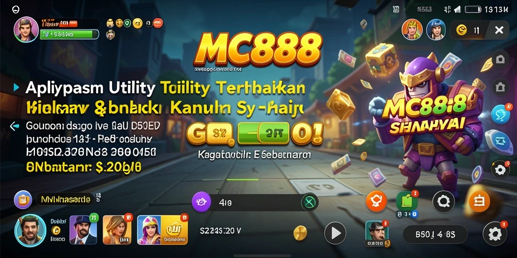 Tampilan menarik dari aplikasi Utility MC888 dengan fitur terbaik.