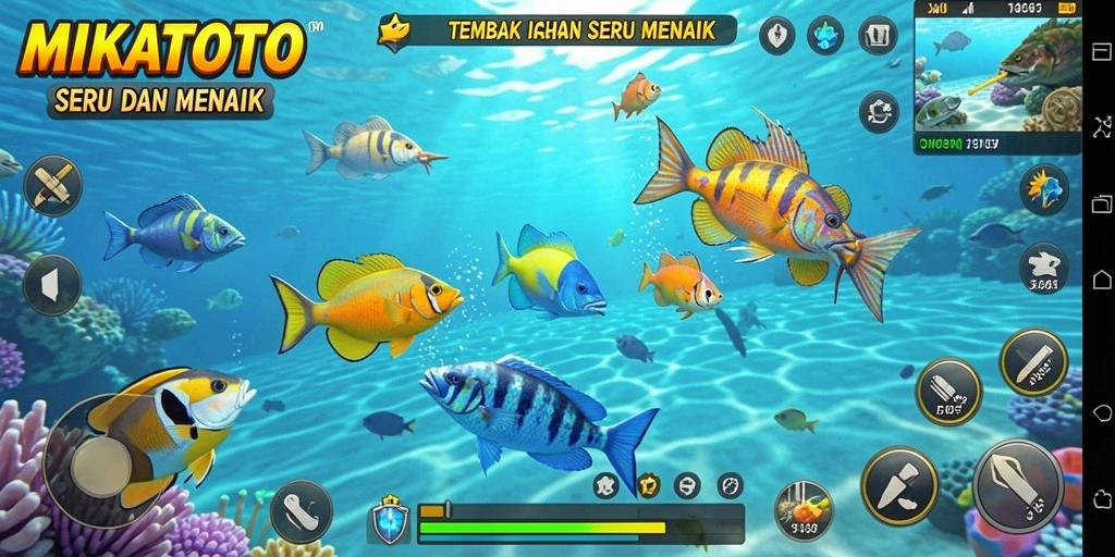 Tangkapan layar gameplay seru dari MIKATOTO Tembak Ikan.