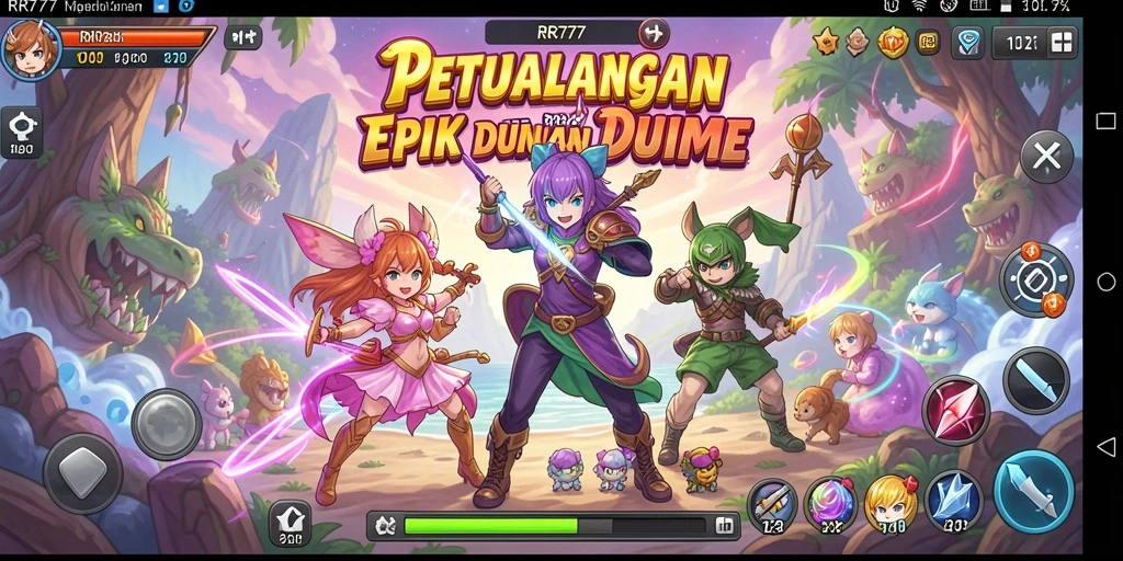 Tampilan screenshot gameplay Anime yang menarik dan penuh aksi.