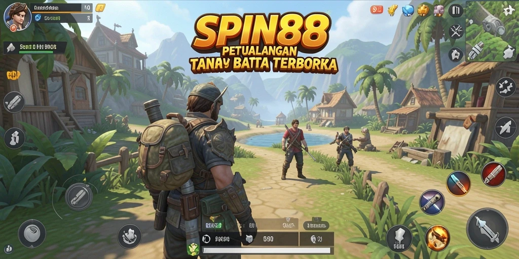 Tangkapan layar dari petualangan mendebarkan di dunia Open World SPIN88.