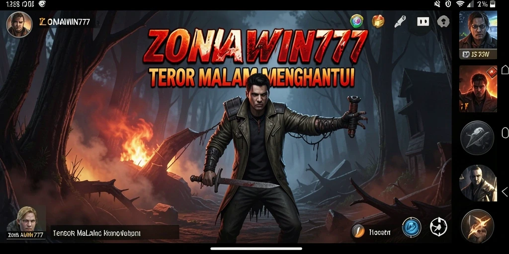 Screenshot gameplay ZONAWIN777 yang menampilkan suasana mencekam.